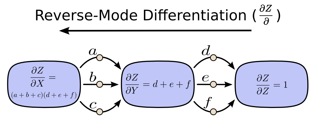 图 9：反向模式微分的普通变量版本